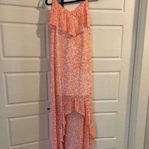 Charming Charlie Coral High Low Dress